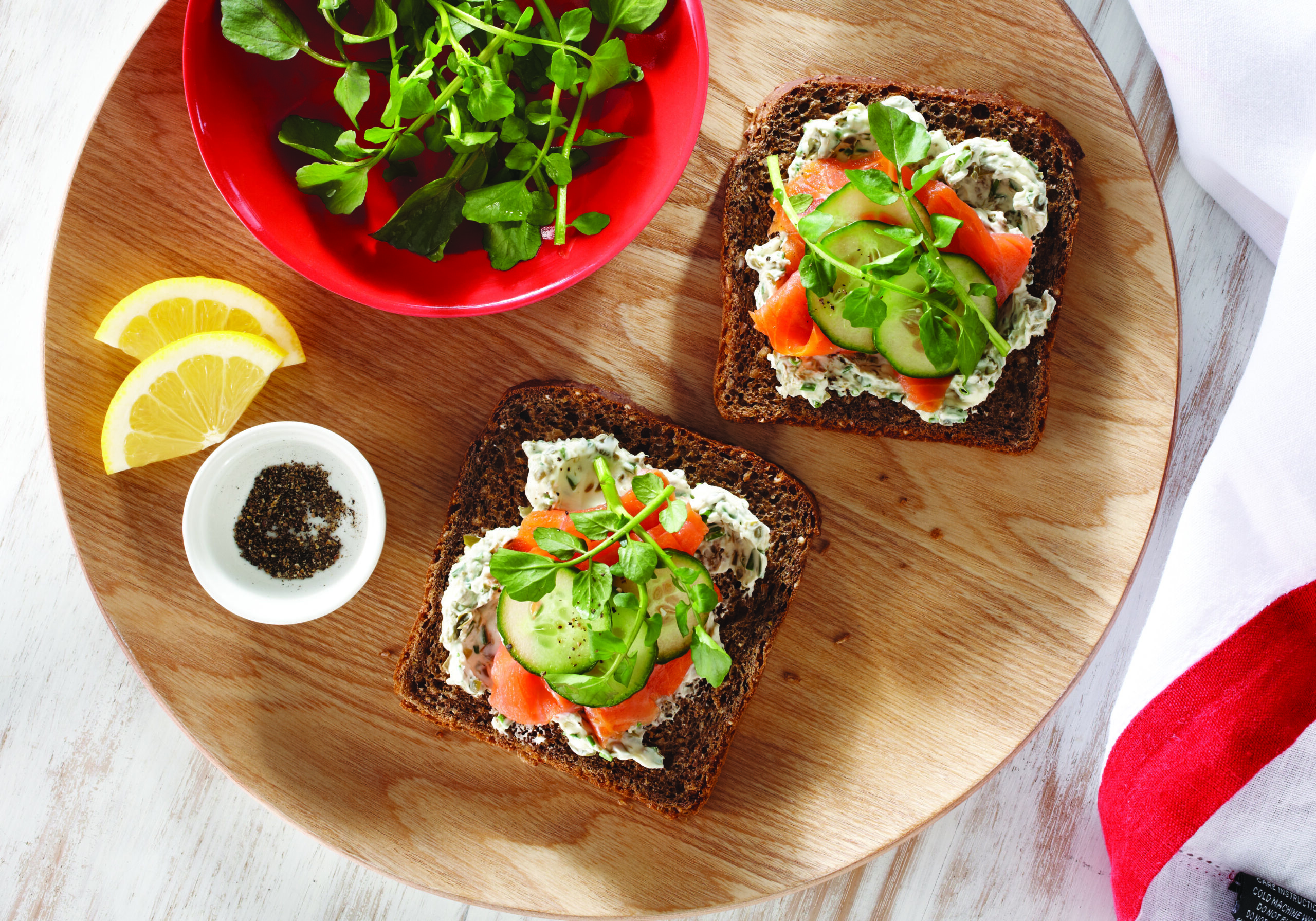 Ocean Trout and Watercress Open Sandwiches