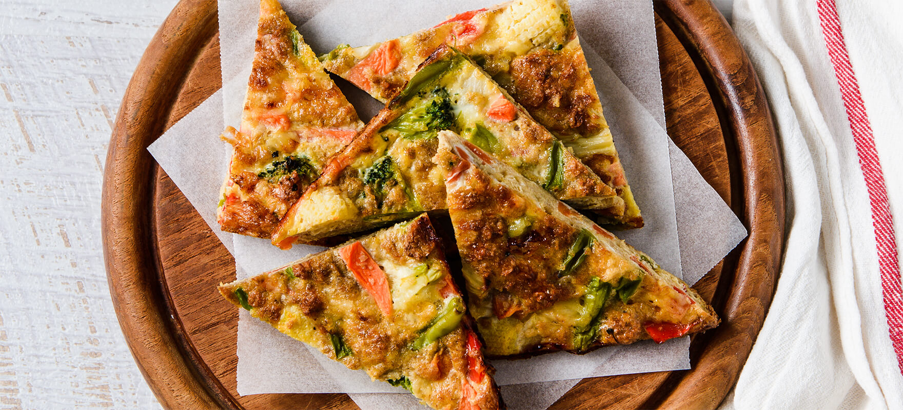 Rainbow vegie slice